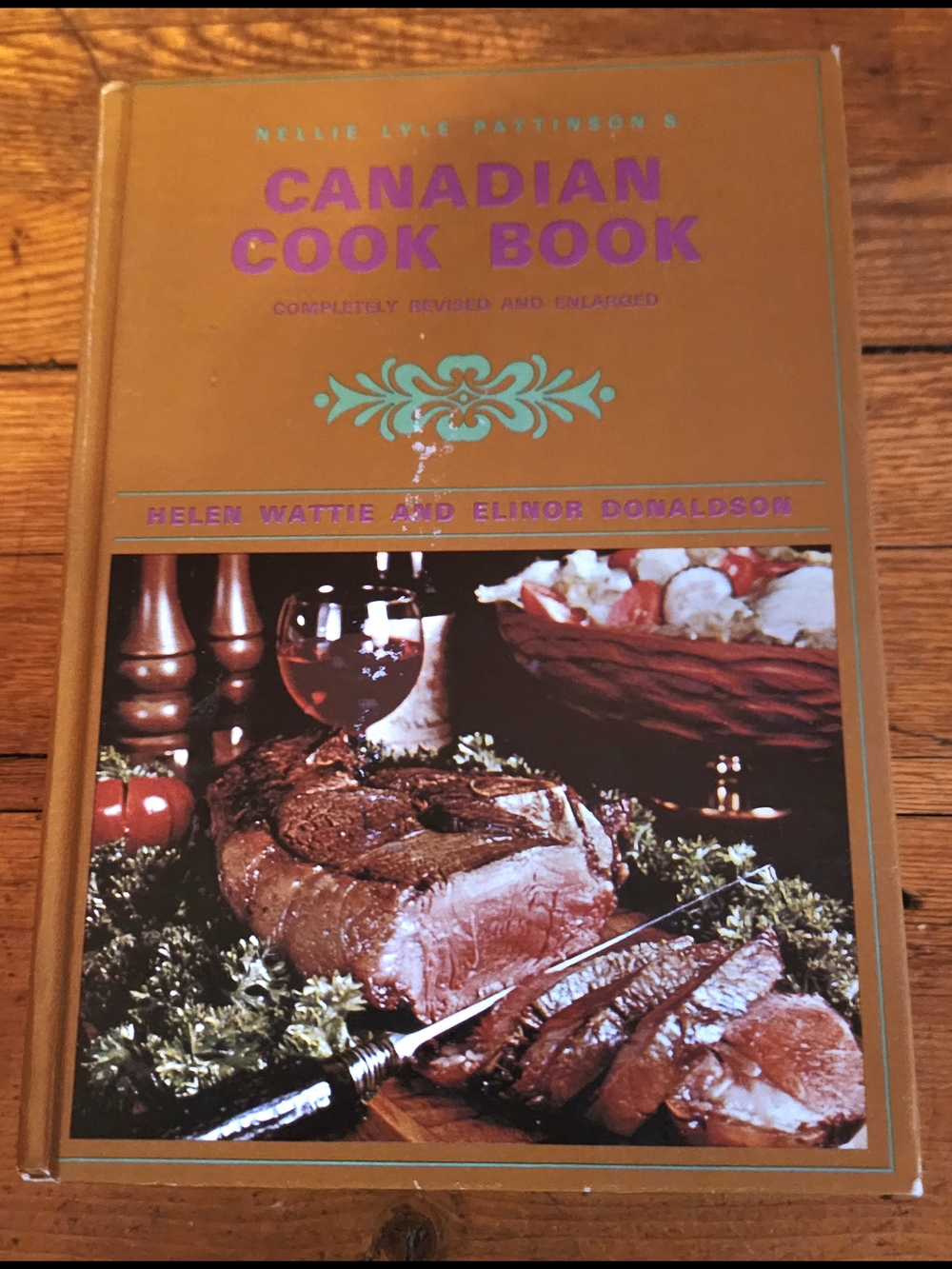 Canadian Cook Book by Helen Wattie and Elinor Donaldson - Gold Cover